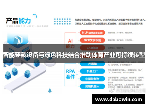 智能穿戴设备与绿色科技结合推动体育产业可持续转型